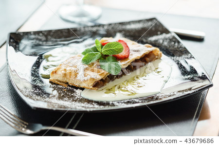 strudel with apple strudel with apple 43679686