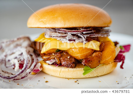 burger with duck burger with duck 43679781