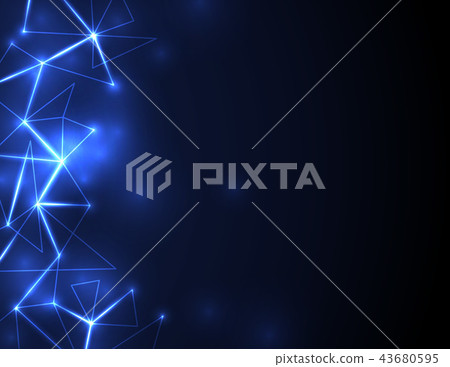 Abstract futuristic molecule digital technology 43680595