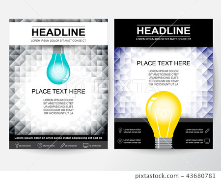 Creative design A4 layout for business 43680781