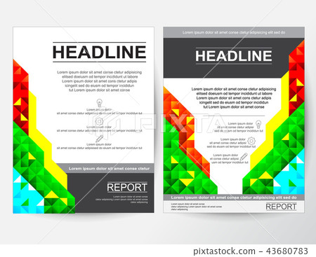 Creative design A4 layout for business 43680783