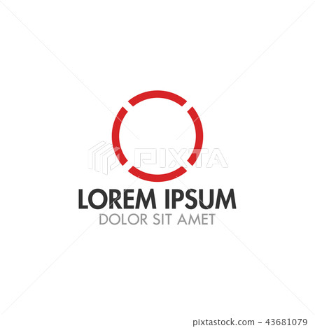 Abstract circle icon vector template Abstract circle icon vector template 43681079