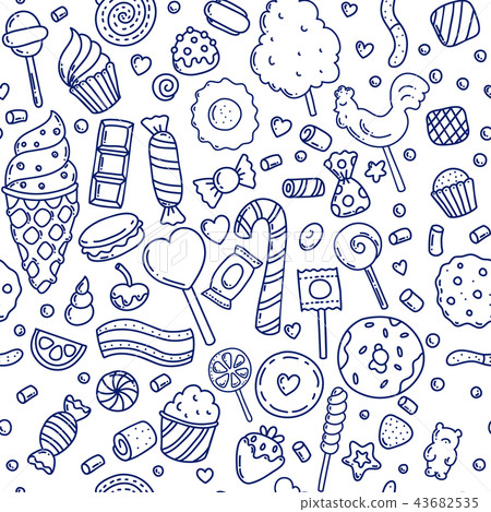 Colorful candies seamless pattern Colorful candies seamless pattern 43682535