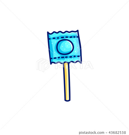Lollipop stick wrapped Lollipop stick wrapped 43682538