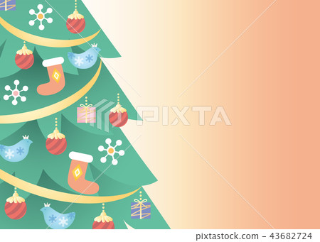 Background material-Christmas tree Background material-Christmas tree 43682724