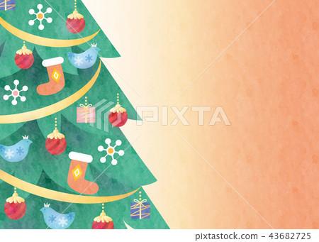 Background material-Christmas tree Background material-Christmas tree 43682725