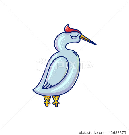 Cartoon hern illustration Cartoon hern illustration 43682875