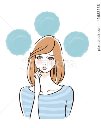 Thinking woman 43682888