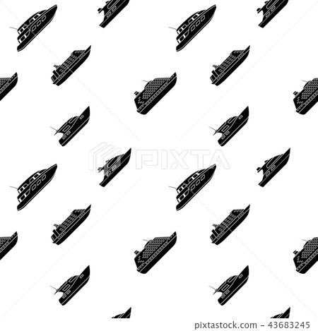 Seamless background of passenger ships. Seamless background of passenger ships. 43683245