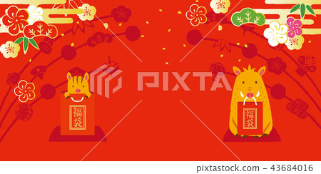 New year's background illustration 43684016