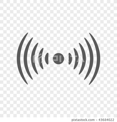 Vector radio, wireless icon. Symbol and sign illustration on transparent background Vector radio, wireless icon. Symbol and sign illustration on transparent background 43684022