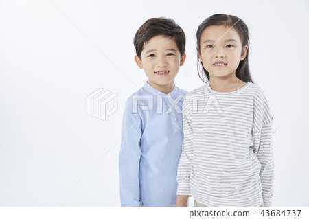 Boy, Girl, Child, Korean Boy, Girl, Child, Korean 43684737