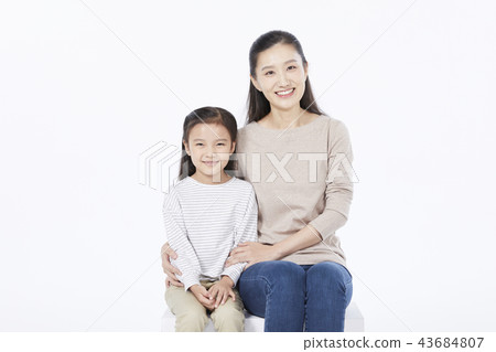 家庭,母親,女兒,韓國人 家庭,母親,女兒,韓國人 43684807