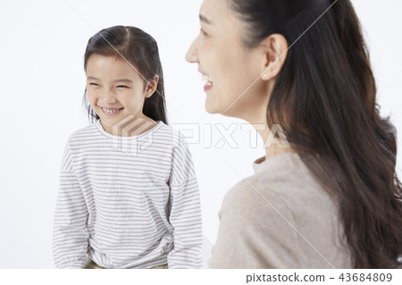 家庭,母親,女兒,韓國人 家庭,母親,女兒,韓國人 43684809
