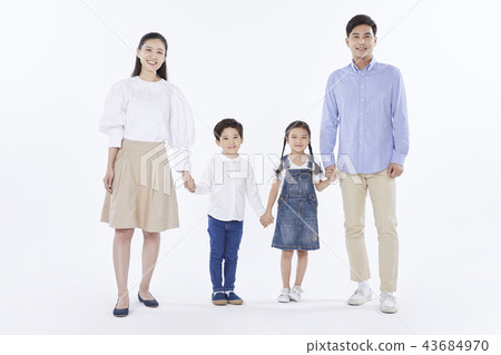 Dad, Mom, Son, Daughter, Family, Korean Dad, Mom, Son, Daughter, Family, Korean 43684970