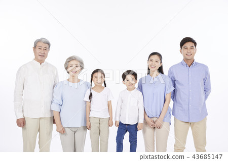 大家庭，家庭，韓國人 43685147