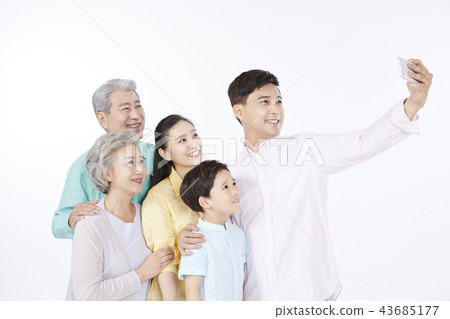 家庭,韓國人 家庭,韓國人 43685177