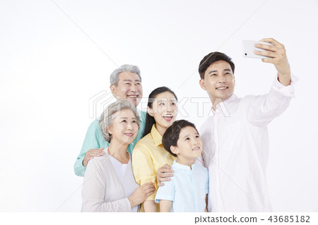家庭,韓國人 家庭,韓國人 43685182