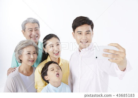 家庭,韓國人 家庭,韓國人 43685183