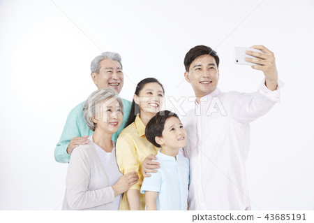 家庭,韓國人 家庭,韓國人 43685191