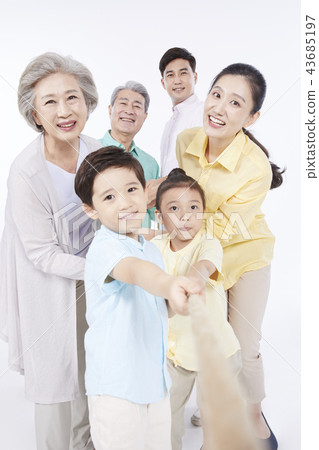 大家庭，家庭，韓國人 43685197