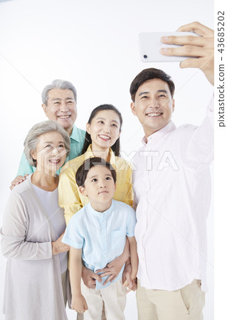 家庭,韓國人 家庭,韓國人 43685202