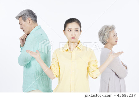 家庭,韓國人 家庭,韓國人 43685237