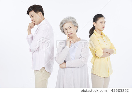 家庭,韓國人 家庭,韓國人 43685262