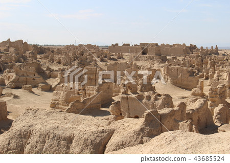 Former Castle of Kahe World Heritage Silk Road Turfan Xinjiang China 43685524