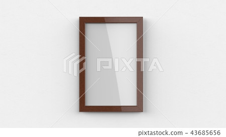 木製相框暗色垂直放置 43685656