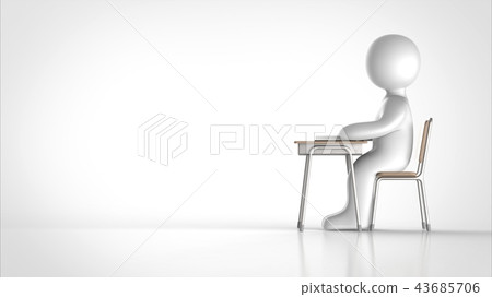 Student Side Left Copy Space 43685706