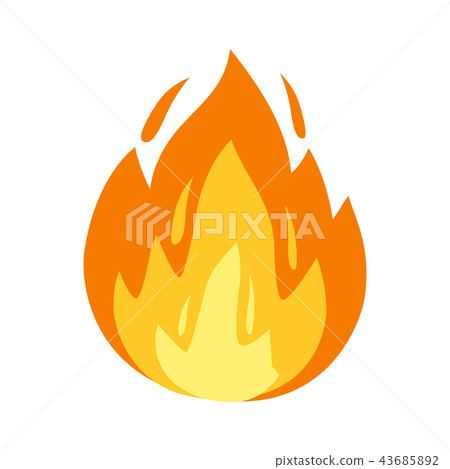 Vector fire sprites, flames icon. Bonfire, burning, explosion, torch, campfire symbol and sign Vector fire sprites, flames icon. Bonfire, burning, explosion, torch, campfire symbol and sign 43685892