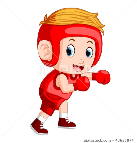 the profesional atletes boy plays boxing the profesional atletes boy plays boxing 43685974