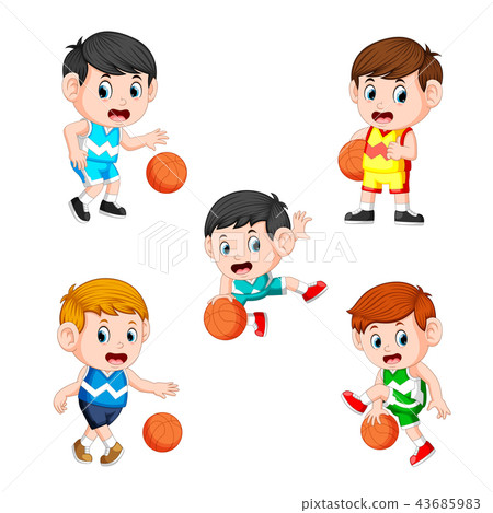 collection of the basketball children player collection of the basketball children player 43685983
