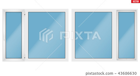 PVC window with two sash PVC window with two sash 43686630