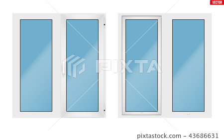 PVC window with two sash PVC window with two sash 43686631