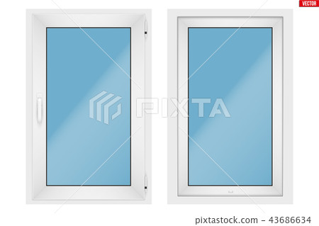 PVC window with one sash 43686634