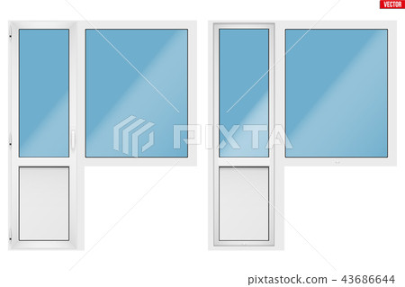 PVC balcony window and door 43686644