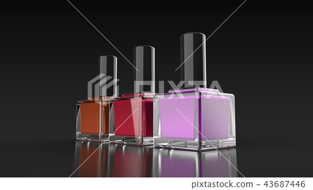 Nail polish 3 colors 43687446