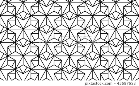 The geometric pattern with lines. Seamless vector The geometric pattern with lines. Seamless vector 43687658