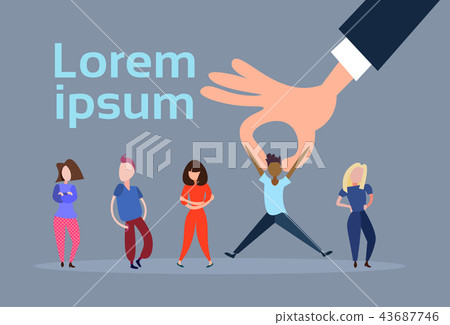 hr hand pick african businessman of group casual mix race people candidate recruitment concept flat hr hand pick african businessman of group casual mix race people candidate recruitment concept flat 43687746