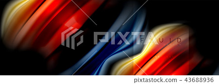 Rainbow fluid abstract shapes, liquid colors design, colorful marble or plastic wavy texture Rainbow fluid abstract shapes, liquid colors design, colorful marble or plastic wavy texture 43688936
