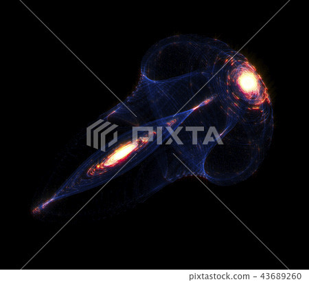 Black Hole Consuming Another Black Hole 43689260