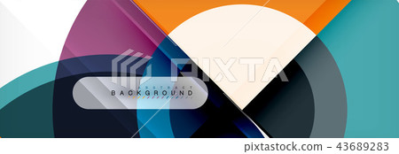 Vector circular geometric abstract background Vector circular geometric abstract background 43689283