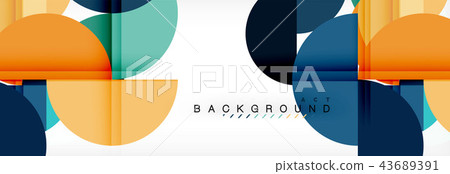 Semi circle abstract background, modern geometric pattern design. Business or technology Semi circle abstract background, modern geometric pattern design. Business or technology 43689391