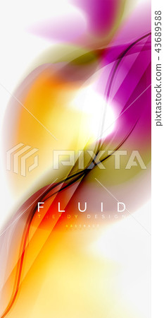 Mixing liquid color flow abstract background. Trendy abstract layout template for business or Mixing liquid color flow abstract background. Trendy abstract layout template for business or 43689588