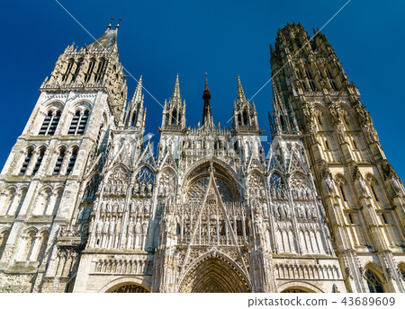 Cathedral Notre Dame of Rouen in France 43689609