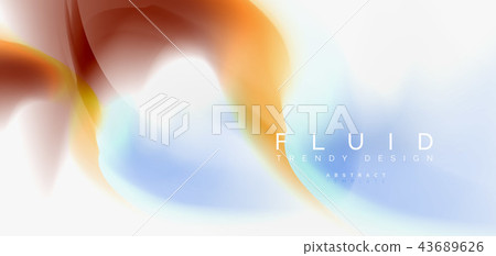 Mixing liquid color flow abstract background. Trendy abstract layout template for business or Mixing liquid color flow abstract background. Trendy abstract layout template for business or 43689626