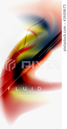 Fluid flowing wave abstract background Fluid flowing wave abstract background 43689675
