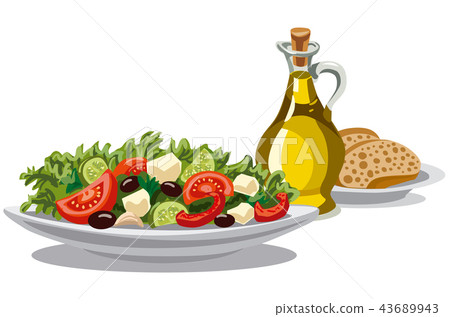fresh greek salad 43689943